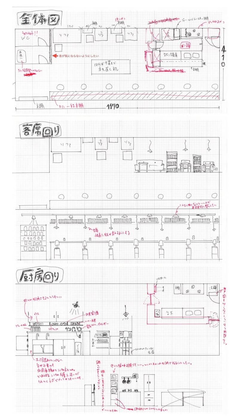 フヅクエができるまで（7）6月24〜26日、内装レイアウトを考える